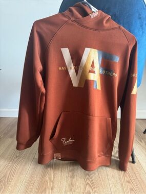 Fashion to Figure Rust Crewneck Sweatshirt with Graphic VA Logo